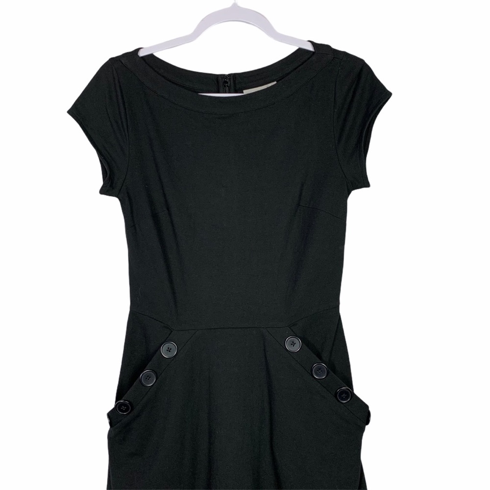 Eshakti Black Large Button Front Pocket Dress Nwot - image 6